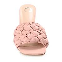 Journee Collection Raquelah Womens Round Open Toe Stiletto Heel Pumps