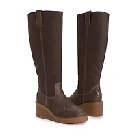 Muk Luks Womens Sloane Wedge Heel Dress Boots