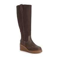 Muk Luks Womens Sloane Wedge Heel Dress Boots