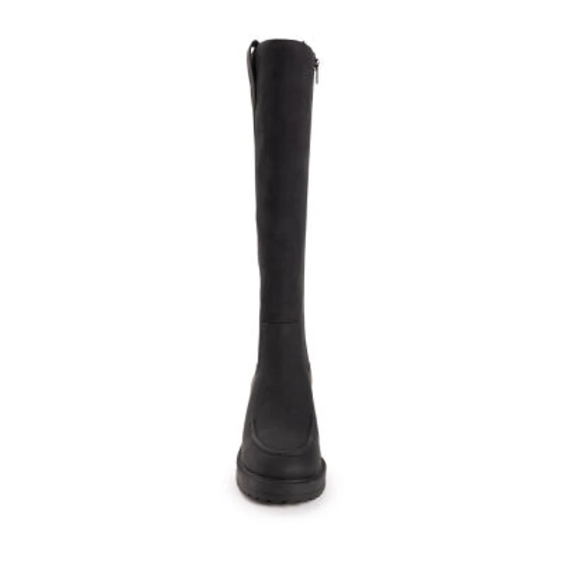 Muk Luks Womens Sloane Wedge Heel Dress Boots