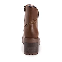 Muk Luks Womens Lucy Lucia Stacked Heel Booties