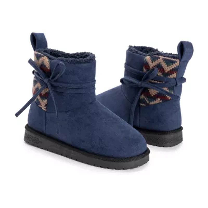 Muk Luks Womens Teenie Flat Heel Winter Boots