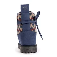 Muk Luks Womens Teenie Flat Heel Winter Boots