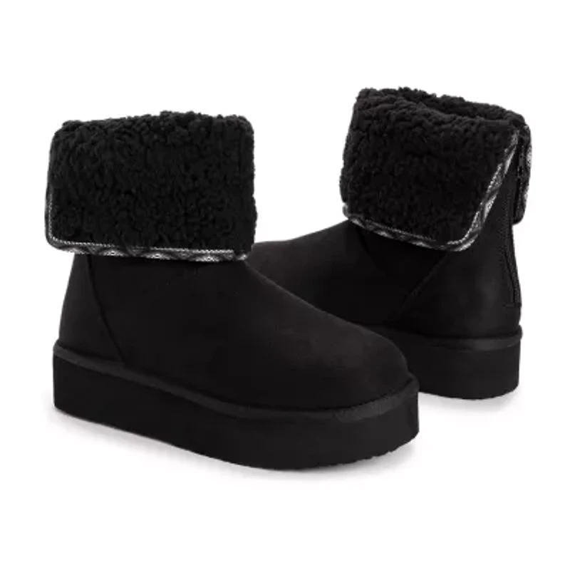 Muk Luks Womens Amelia Flat Heel Winter Boots