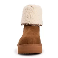 Muk Luks Womens Amelia Flat Heel Winter Boots