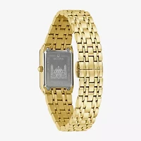 Bulova Our Lady Of Guadalupe / Nuestra Señora De Guadalupe Womens Diamond Accent Gold Tone Stainless Steel Bracelet Watch 97p140lg
