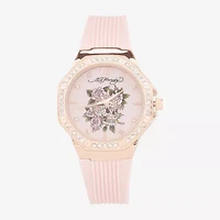 Ed Hardy Womens Pink Strap Watch 14970r-42-E12