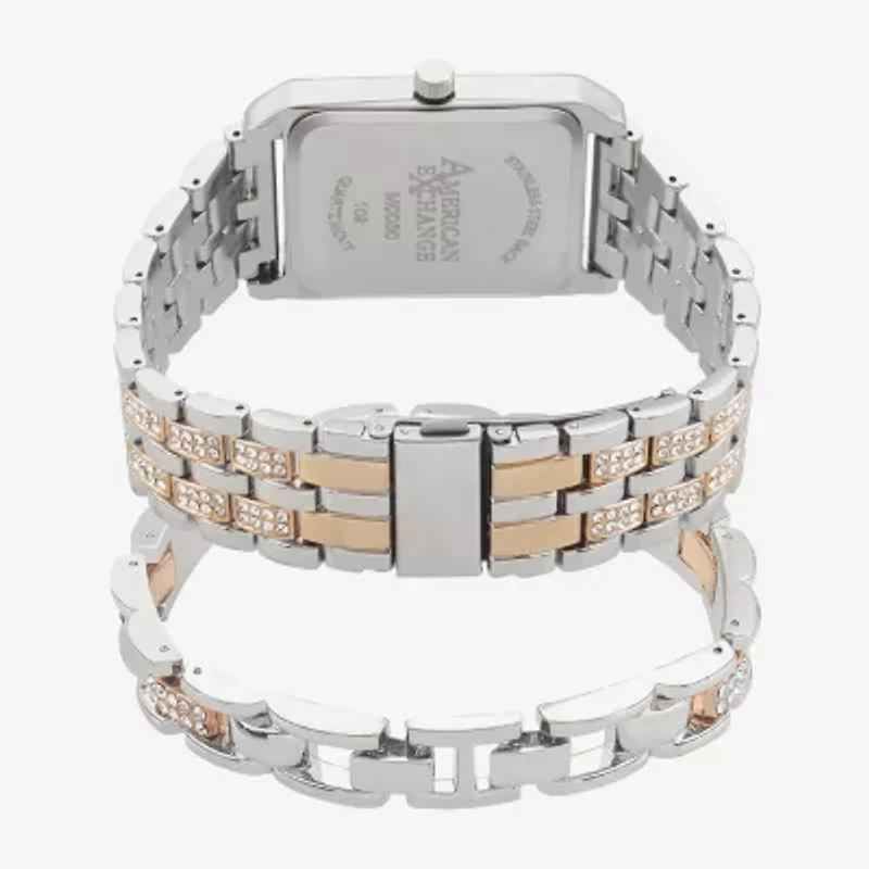 American Exchange Mens Two Tone Bracelet Watch M0050s-42-B34