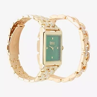 American Exchange Mens Gold Tone Bracelet Watch M0050g-42-X27
