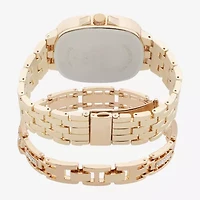 American Exchange Mens Gold Tone Bracelet Watch M0049g-42-A27
