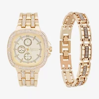American Exchange Mens Gold Tone Bracelet Watch M0049g-42-A27
