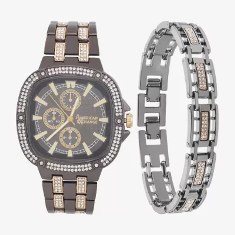 American Exchange Mens Black Bracelet Watch M0049b-42-D36