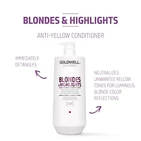 Goldwell Dualsenses Blondes & Highlights Anti-Yellow Conditioner 33.8 oz.