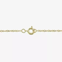 Womens White Cultured Freshwater Pearl 14K Gold Heart 17 Inch Pendant Necklace