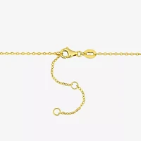 Womens White 18K Gold Over Silver 17 Inch Y Necklace