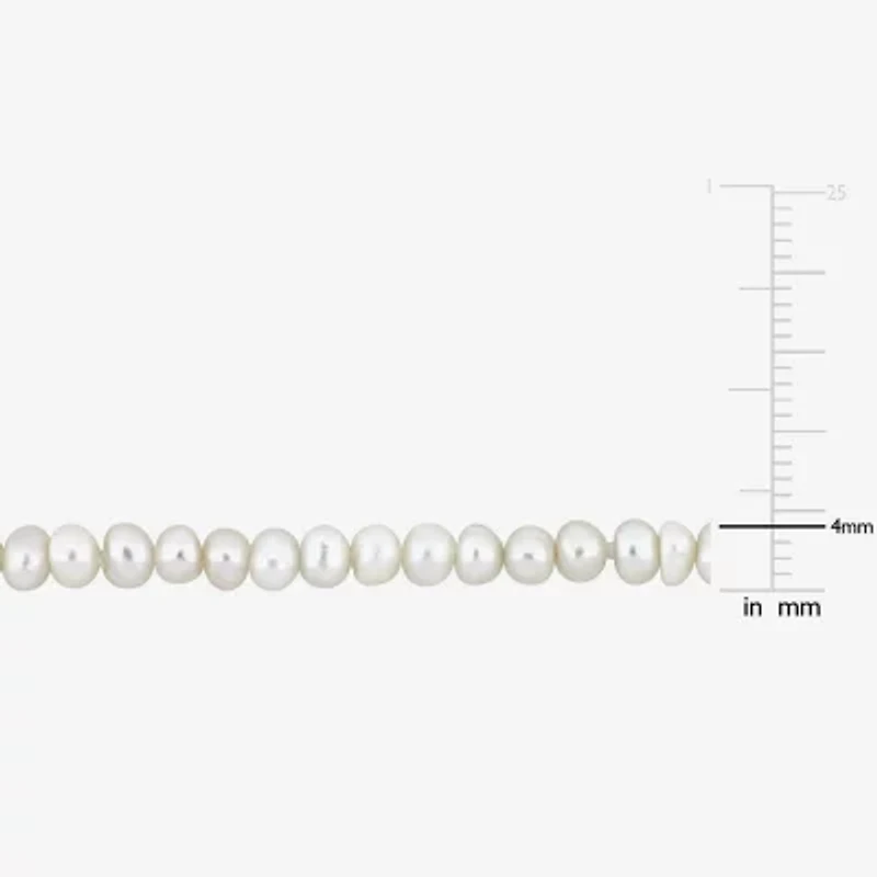 Womens White 16 Inch Strand Necklace