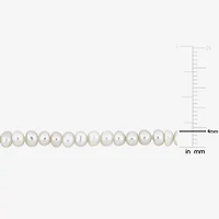 Womens White 16 Inch Strand Necklace