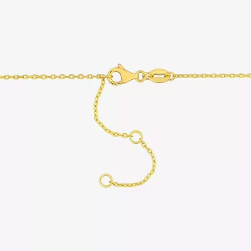 Womens Lab Created Red Ruby 18K Gold Over Silver 16 1/2 Inch Pendant Necklace