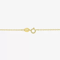 Womens Genuine Gemstone 18K Gold Over Silver Pendant Necklace