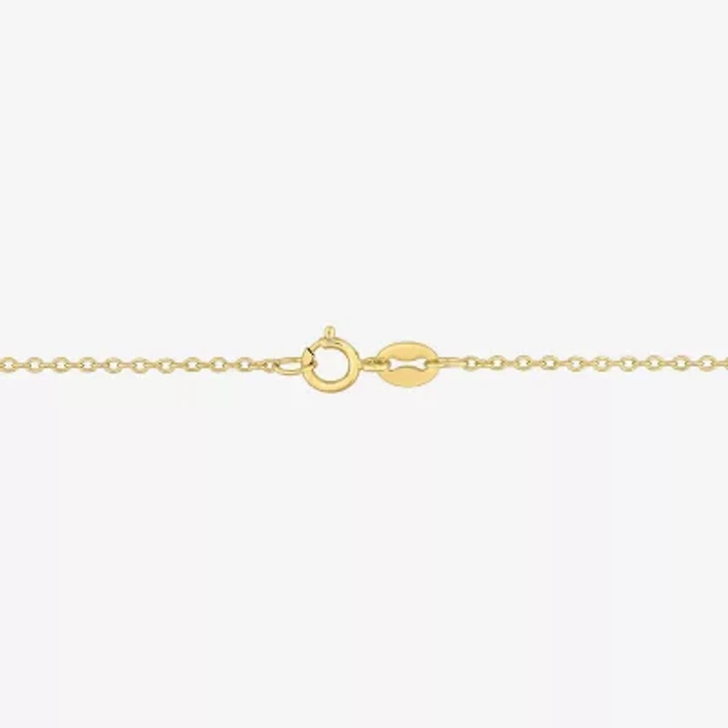 Womens Genuine Gemstone 18K Gold Over Silver Pendant Necklace