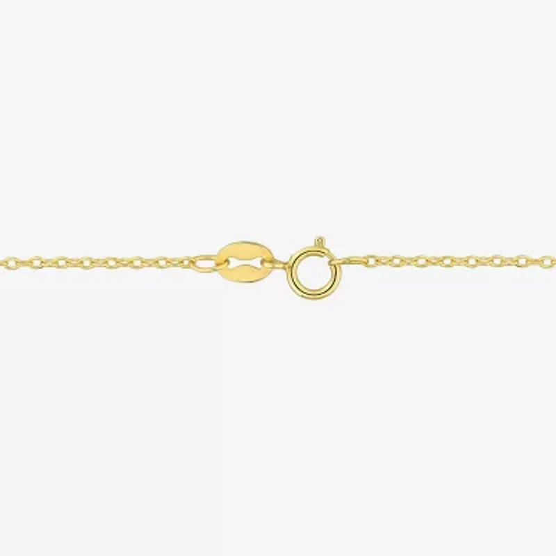 Womens Genuine Green Chalcedony 18K Gold Over Silver 17 Inch Pendant Necklace