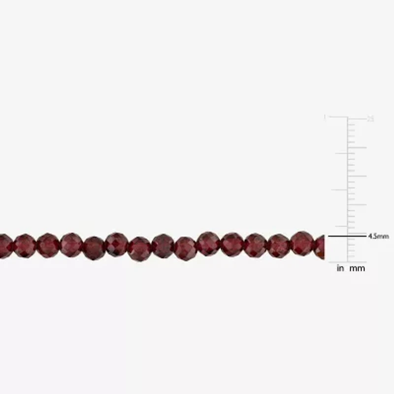 Womens Genuine Gemstone Sterling Silver Pendant Necklace