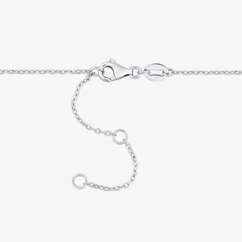 Womens Blue Aquamarine Sterling Silver Inch Beaded Necklace