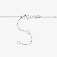 Womens Blue Aquamarine Sterling Silver Inch Beaded Necklace