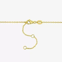 Womens Green Peridot 18K Gold Over Silver Inch Beaded Necklace