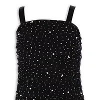 Speechless Big Kid Girls Embellished Sleeveless Midi Party Dress