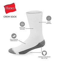 Hanes Ultimate Mens 6 Pair Crew Socks