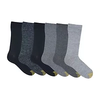 Gold Toe Cambridge Mens 6 Pair Crew Socks