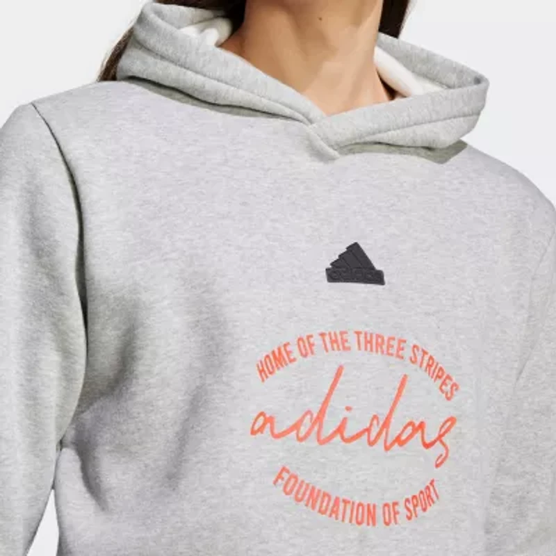 adidas Mens Long Sleeve Fleece Active Hoodie