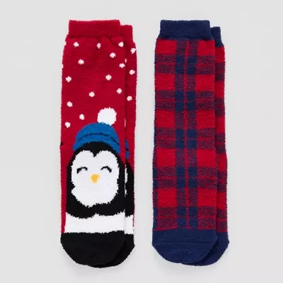 Thereabouts Little & Big Kid Boys 2 Pair Crew Socks