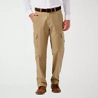 Haggar Stretch Comfort Cargo Mens Fabric Classic Fit Pant