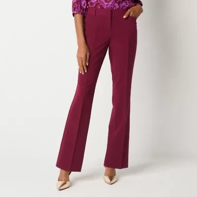 Liz Claiborne Audra Womens Tall Straight Mid Rise Trouser