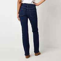 Liz Claiborne Sara Bootcut Womens Mid Rise Slim Pant