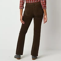St. John's Bay Secretly Slender Womens Mid Rise Bootcut Corduroy Pant