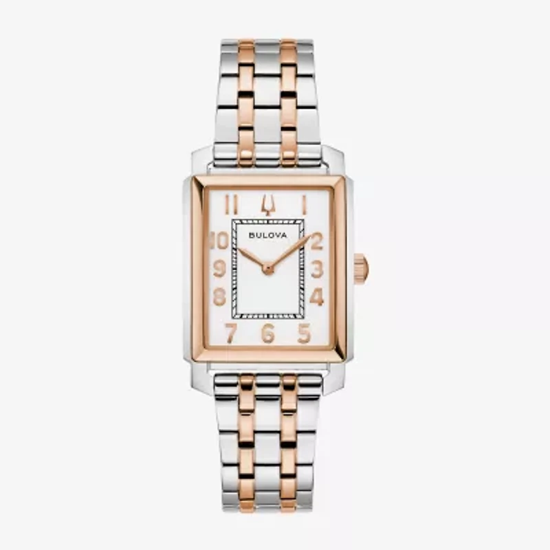Bulova Sutton Womens Two Tone Stainless Steel Bracelet Watch 98l328