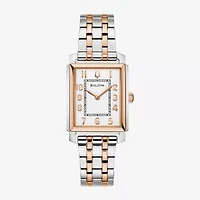 Bulova Sutton Womens Two Tone Stainless Steel Bracelet Watch 98l328