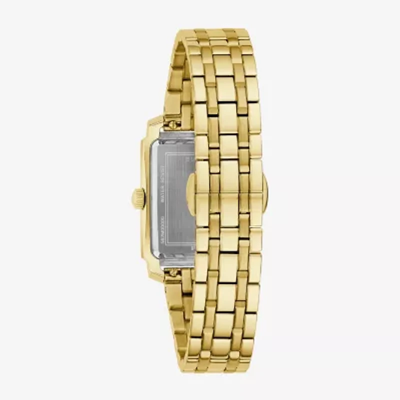 Bulova Sutton Womens Gold Tone Stainless Steel Bracelet Watch 97l186