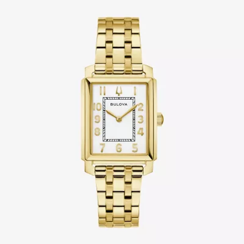 Bulova Sutton Womens Gold Tone Stainless Steel Bracelet Watch 97l186