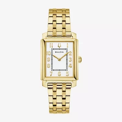 Bulova Sutton Womens Gold Tone Stainless Steel Bracelet Watch 97l186