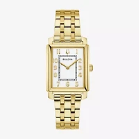 Bulova Sutton Womens Gold Tone Stainless Steel Bracelet Watch 97l186