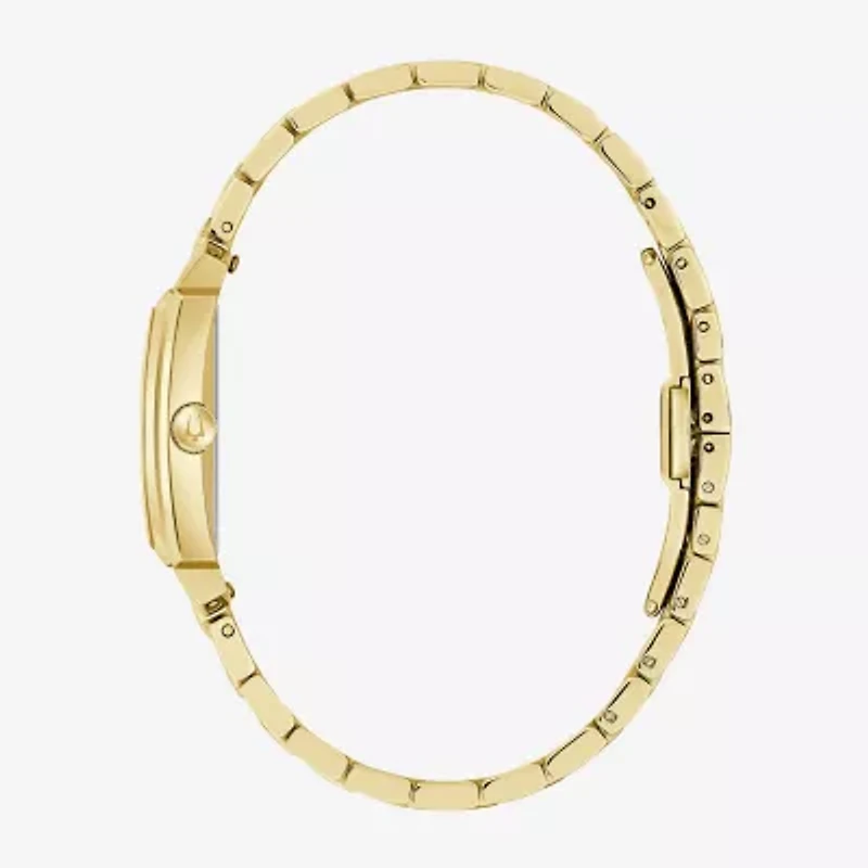 Bulova Sutton Womens Gold Tone Stainless Steel Bracelet Watch 97l186