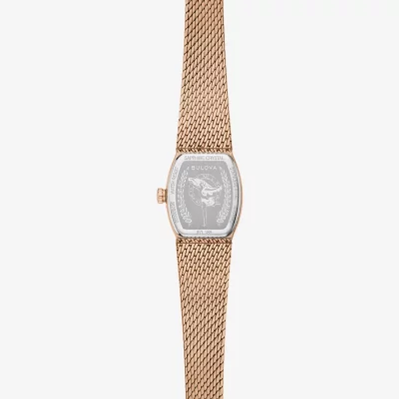 Bulova Classic Womens Rose Goldtone Stainless Steel Bracelet Watch 97l185
