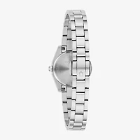 Bulova Surveyor Womens Silver Tone Stainless Steel Bracelet Watch 96l345