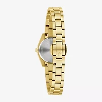 Bulova Surveyor Womens Gold Tone Stainless Steel Bracelet Watch 97l187