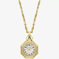 Bulova Rubaiyat Womens Gold Tone Stainless Steel Pocket Watch 97l182