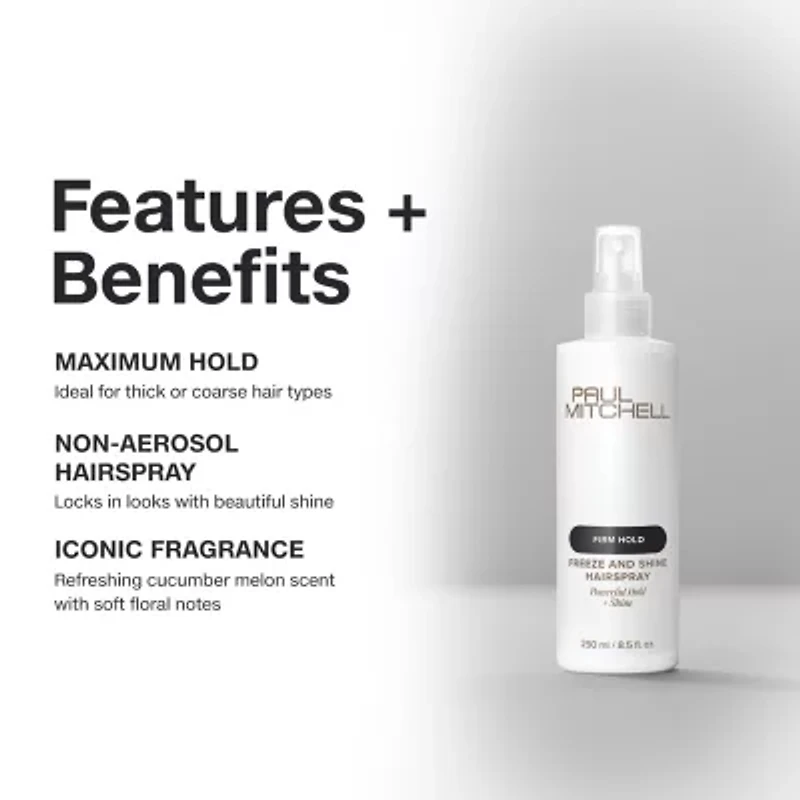 Paul Mitchell Freeze And Shine Super Spray Strong Hold Hair Spray 8.5 oz.
